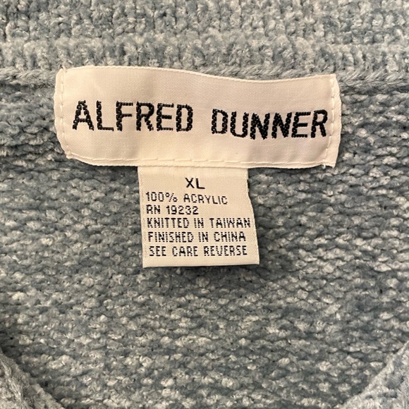 NWT VTG ALFRED DUNNER 
KNIT GRANDMA SWEATER XL - Picture 6 of 6